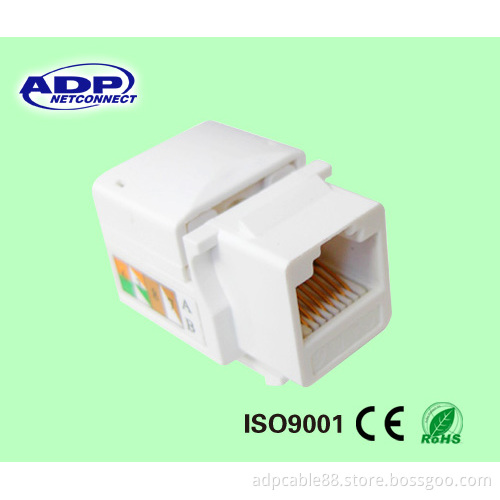 Keystone Jack with Cheap Price RJ45 Cat5e CAT6 Wall Jack Male UTP RJ45 Keystone Jack RJ45
